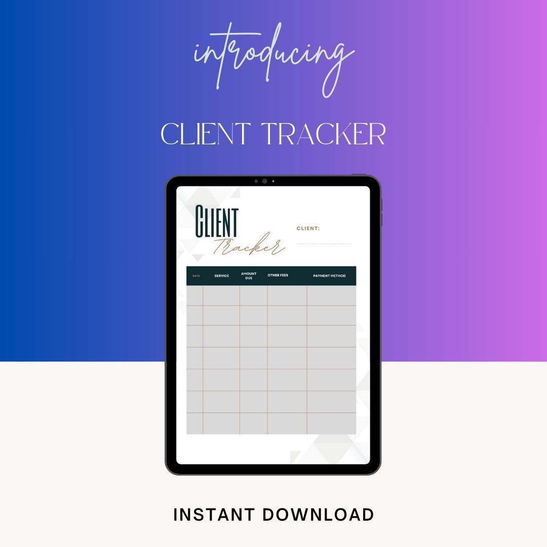 Client Tracker Template Blank Printable Pdf Word Excel Template1minute 9133