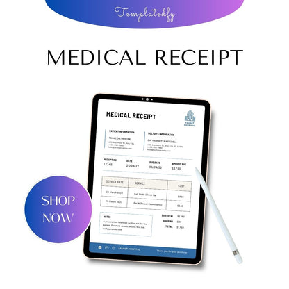 Medical Receipt PDF