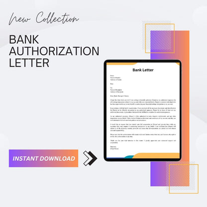 Authorization Letter to Bank