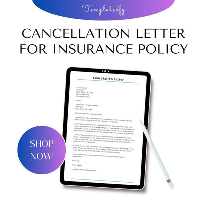 Insurance Cancellation Letter Sample with Examples [Word]