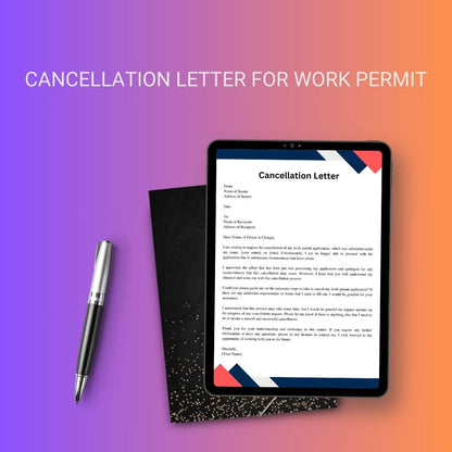 Work Permit Cancellation Letter