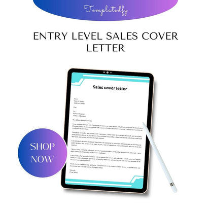 Entry Level Sales Cover Letter Sample with Examples [Word]