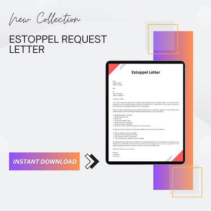 Estoppel Request Letter Sample Template with Examples [Word]