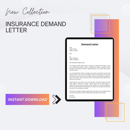 Insurance Demand Letter Sample & Examples [Word Editable]