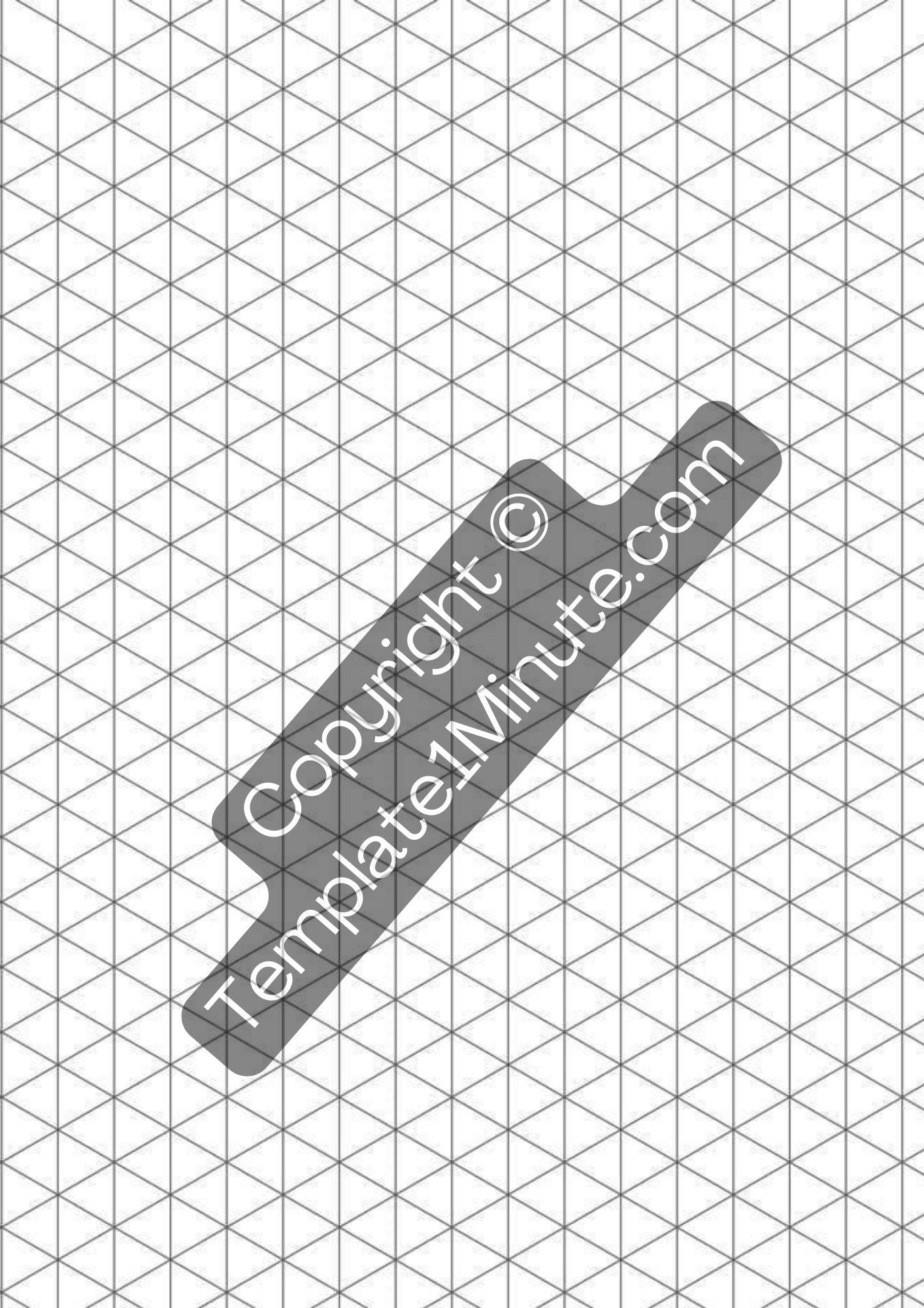 Isometric Dots Graph Paper - Free to Print