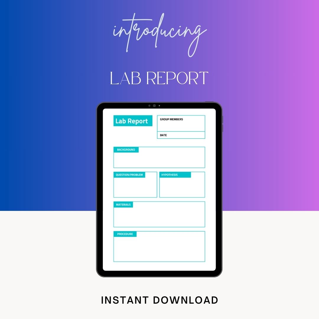 Lab Report Template Blank Printable [Pdf Word Excel]