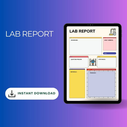 Lab Report Template Blank Printable [Pdf Word Excel]