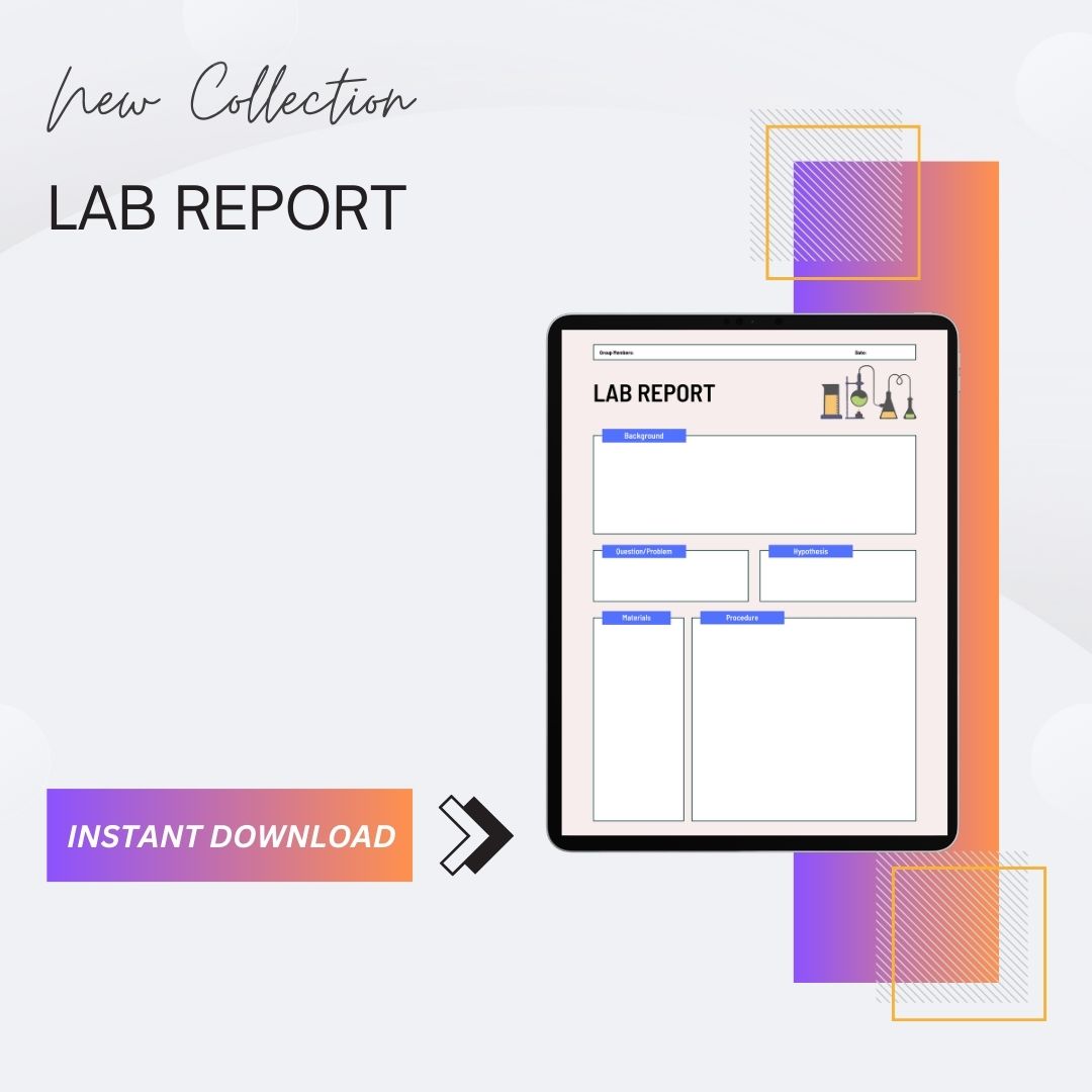 Lab Report Template Blank Printable [Pdf Word Excel]