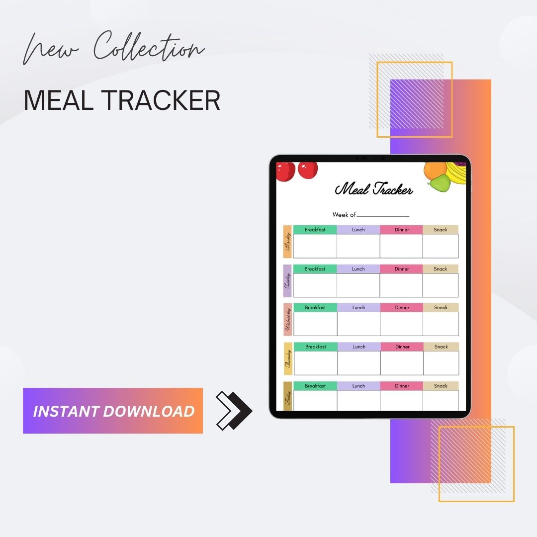 Meal Tracker Template Blank Printable [Pdf Word Excel]