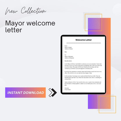 Mayor Welcome Letter Sample Template with Examples [Word]