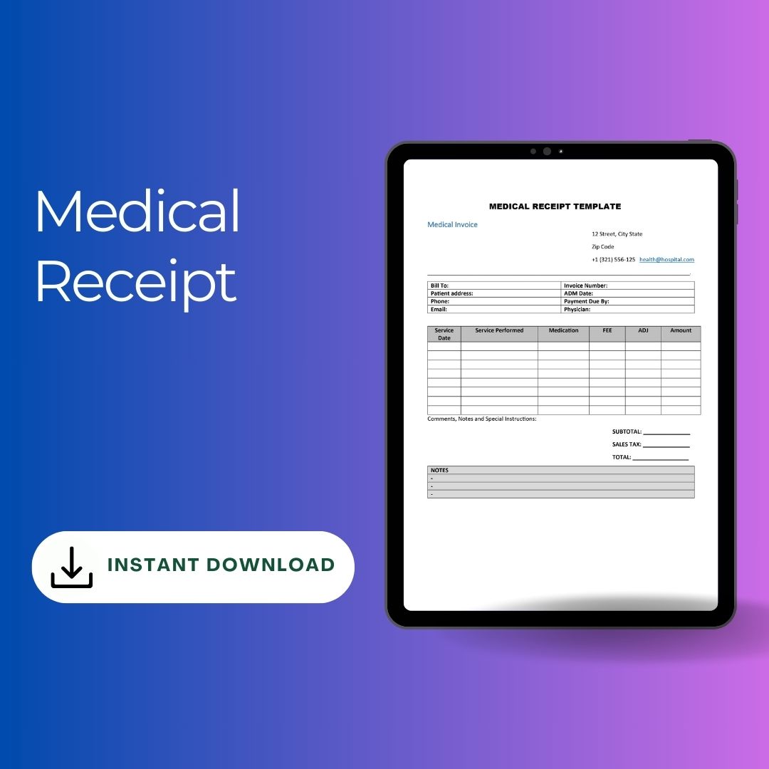 Medical Receipt