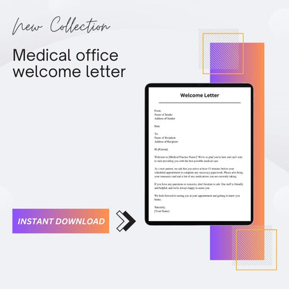 Medical Office Welcome Letter Sample Template & Example Word