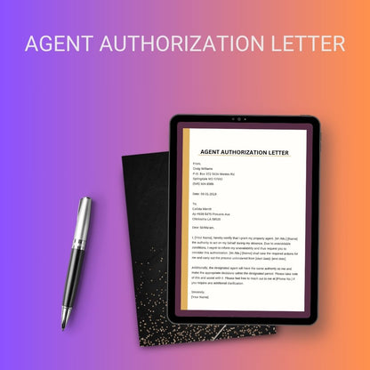 Agent Letter Of Authorization