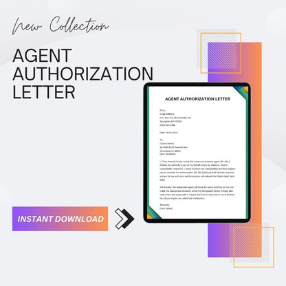 Agent Authorization Letter