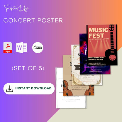 Concert Poster Templates