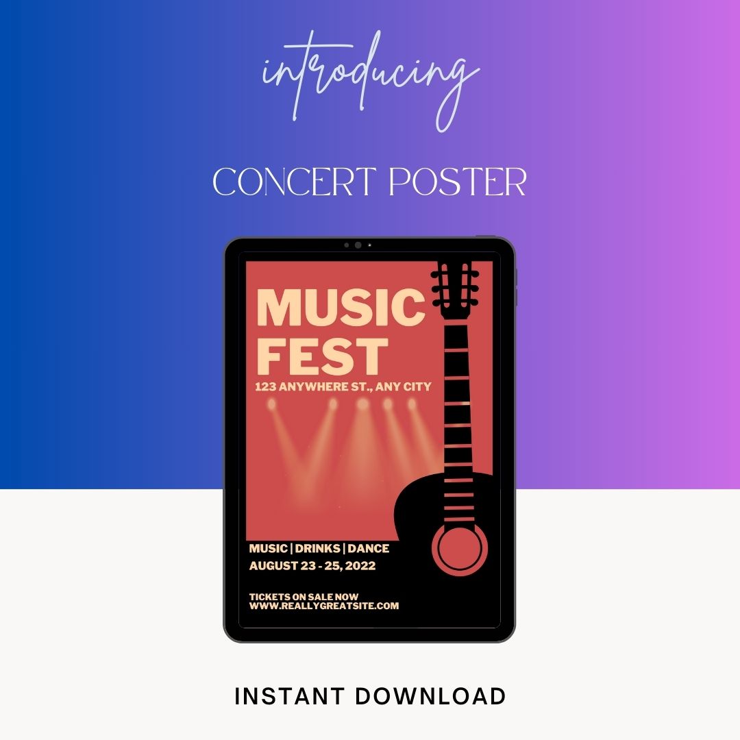 Concert Poster Template Blank