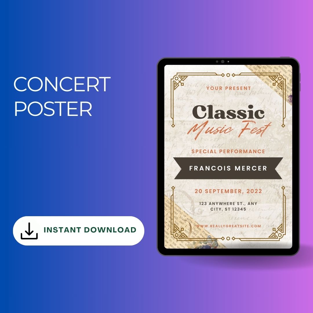 Classical Music Concert Poster Template