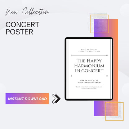 Concert Poster Template Word