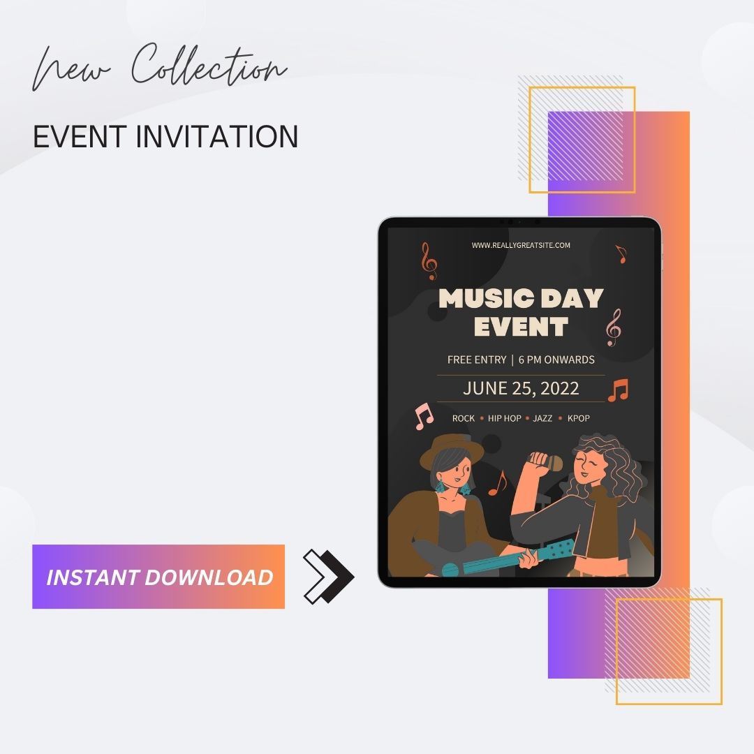 Event Invitation Templates Printable PDF, Word [Editable]