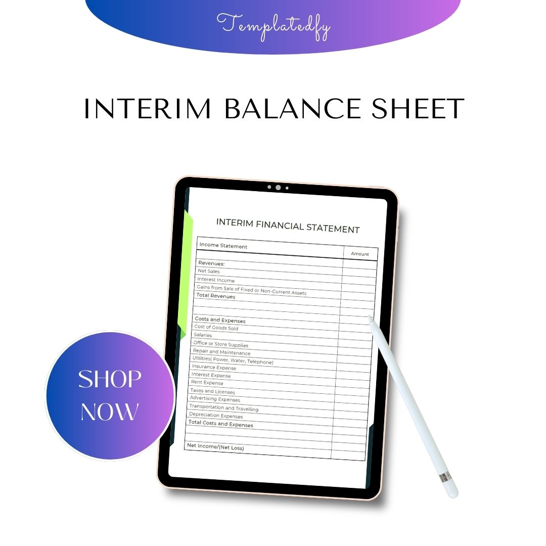 Interim YTD Balance Sheet