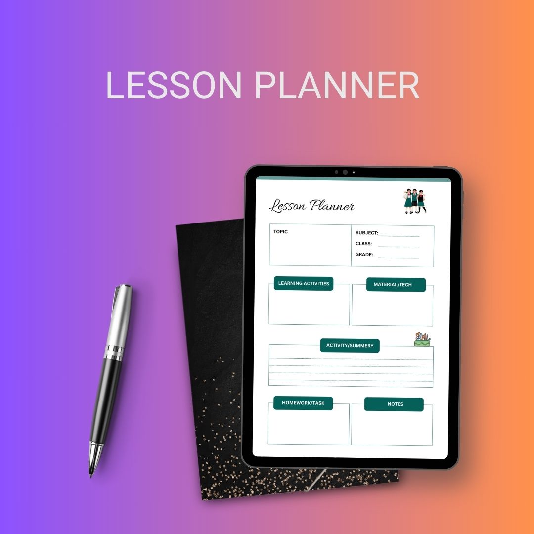 Lesson Planner Template Blank Printable [PDF, Word, Excel]