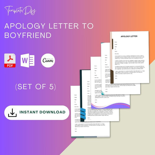 Apology Letter to Boyfriend in PDF & Word