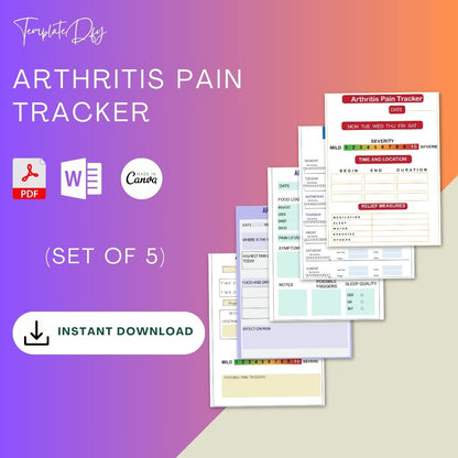 Arthritis Pain Tracker Template Pdf