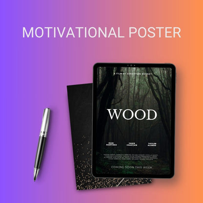 Movie Poster Template Printable in PDF & Word Editable