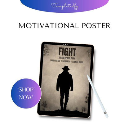 Movie Poster Template Printable in PDF & Word Editable