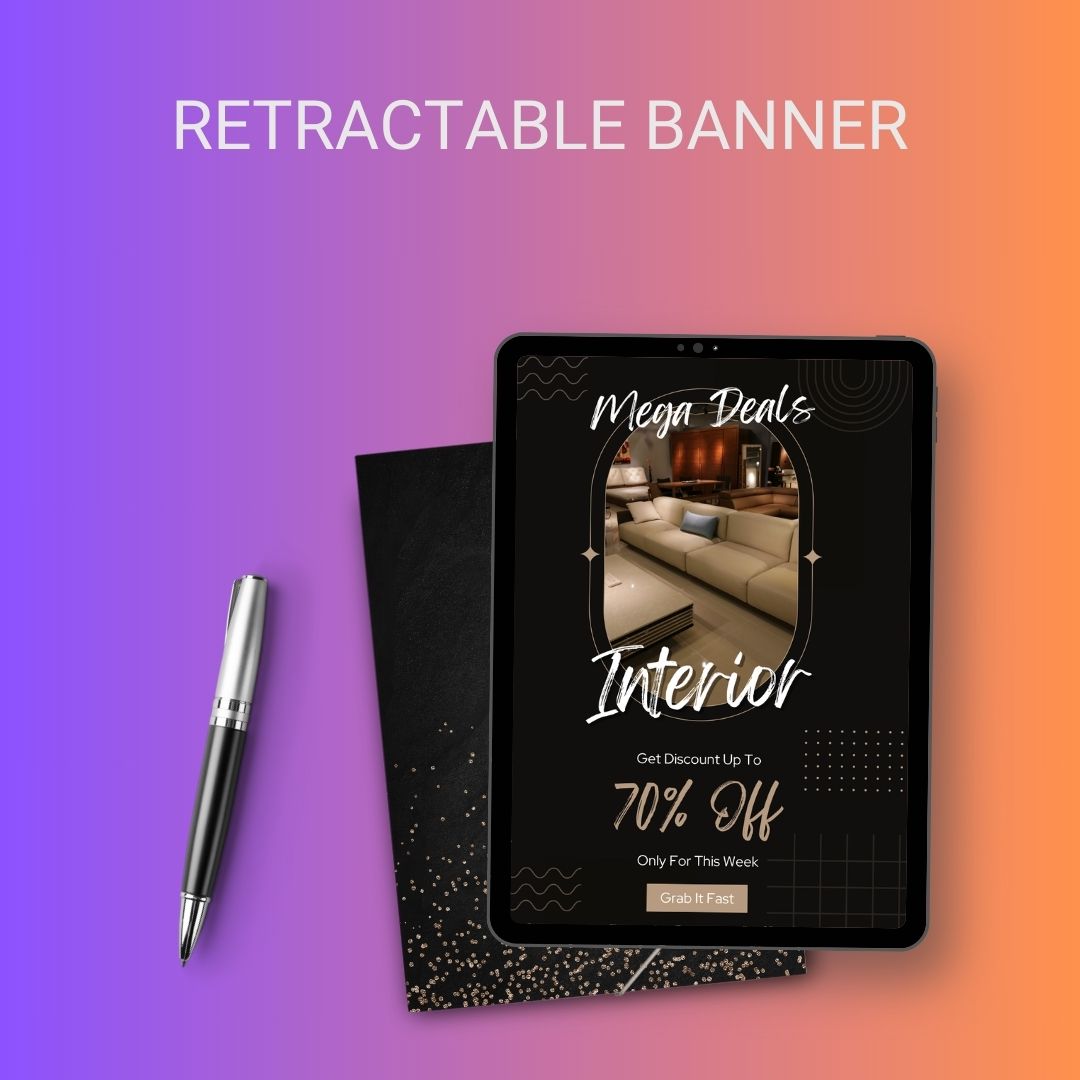Retractable Banner Template Printable in PDF Word Template1Minute
