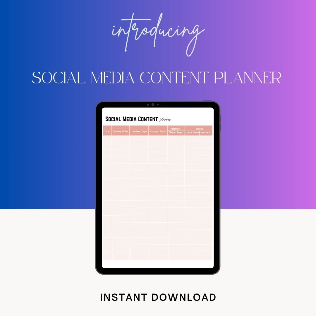 Social Media Content Planner Template [PDF Word Excel]