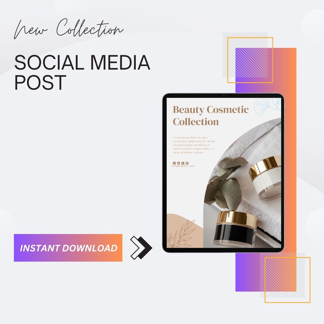 Printable Social Media Post Banner Template