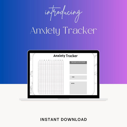 Anxiety Tracker Template Blank Printable PDF, Word & Excel