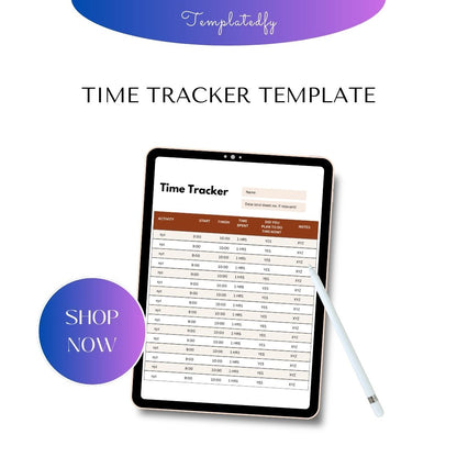 Time Tracker Template Printable in PDF, Word, Excel