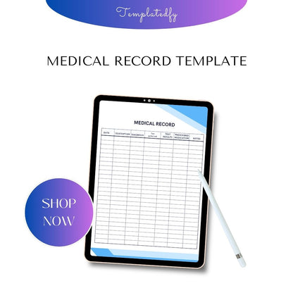 Medical Record Template Printable in PDF & Word [Editable]