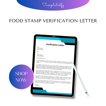 Employment Verification Letter For Food Stamps