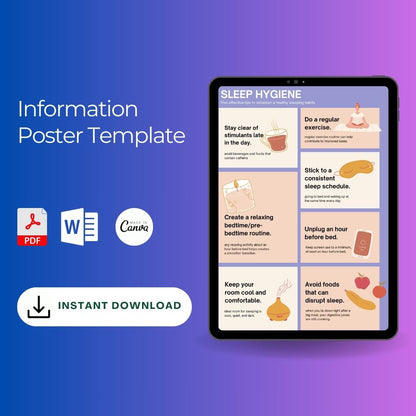 Information Poster Template Printable in PDF Word