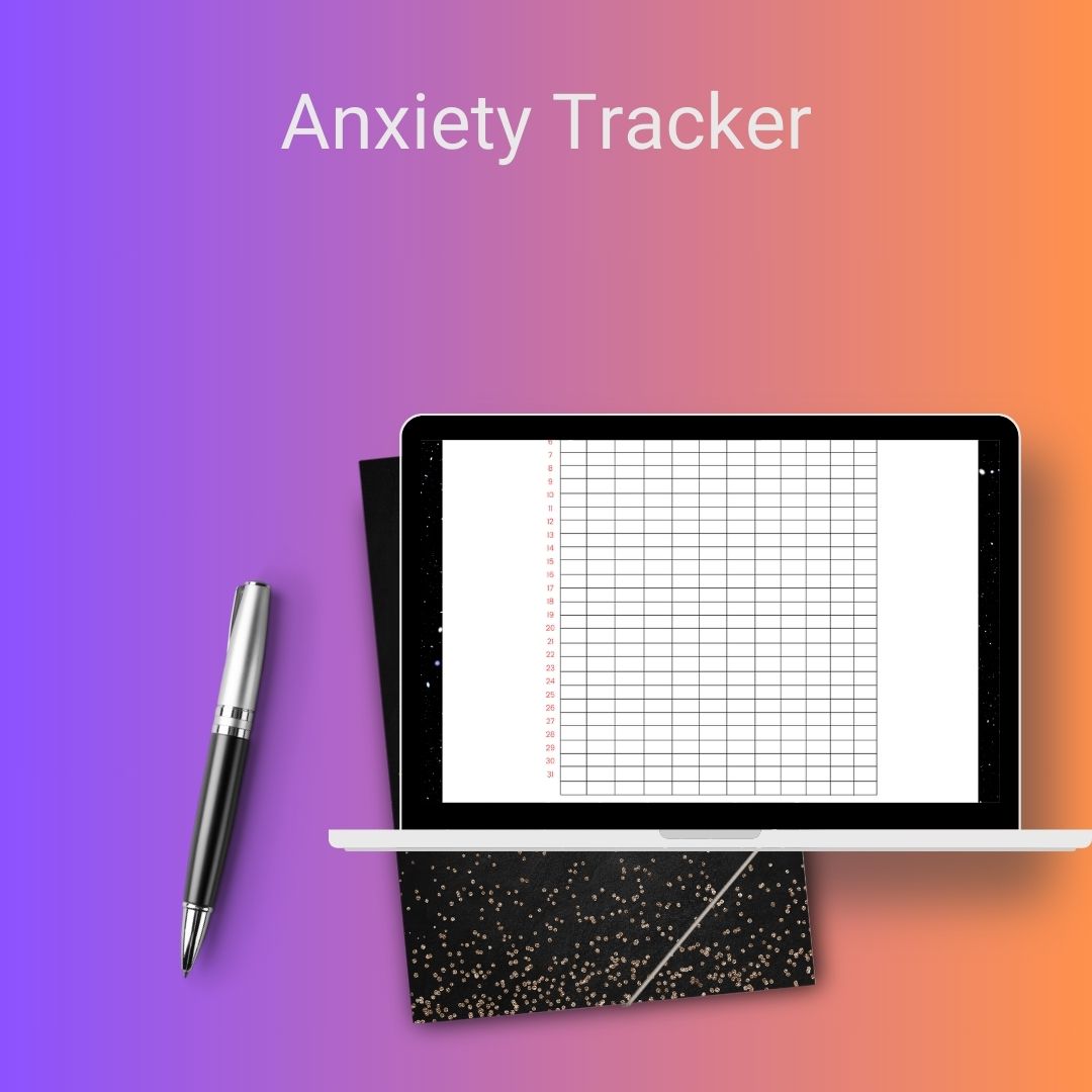 Anxiety Tracker Template Blank Printable PDF, Word & Excel