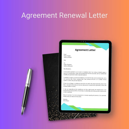 Renewal of Tenancy Agreement Letter