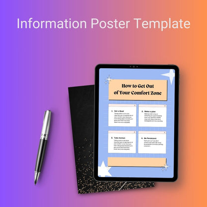 Information Poster Template Printable in PDF Word