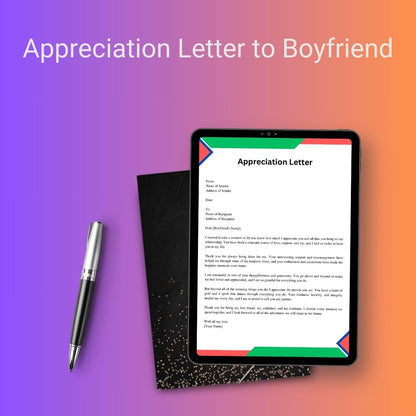 A Letter Of Appreciation To My Boyfriend