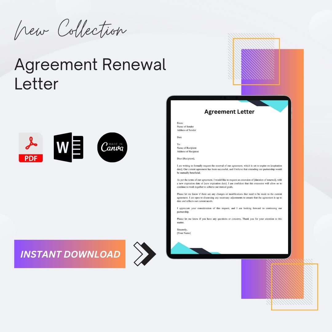 Renewal of Lease Agreement Letter