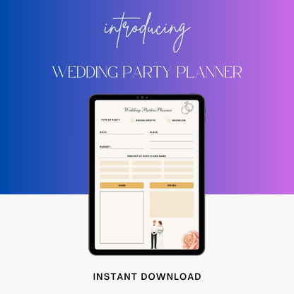 Wedding Party Planner Template Printable [PDF, Word, Excel]