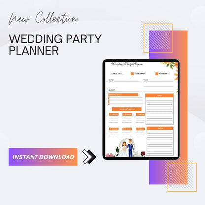 Wedding Party Planner Template Printable [PDF, Word, Excel]